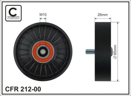 Направляющий ролик 212-00 CAFFARO 21200