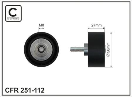 Направляющий ролик 251-112 CAFFARO 251112