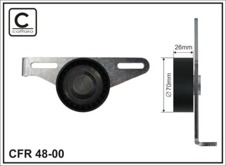 Натяжитель ремня, клиновой зубча CAFFARO 4800
