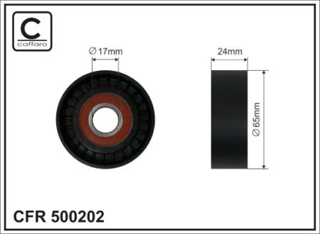 Ролик натяжителя CAFFARO 500202
