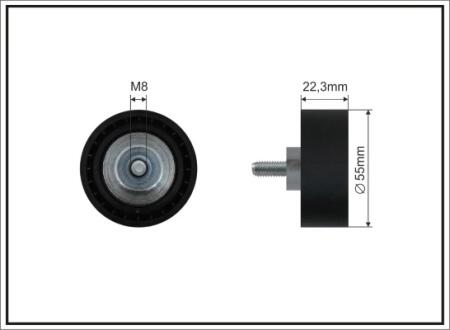 Ролик поліклинового ременя MINI (R56) CAFFARO 500226