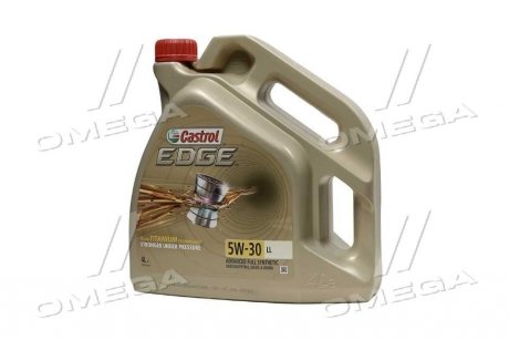 Масло моторное синтетическое "EDGE fluid TITANIUM technology 5W-30 LL", 4л CASTROL 15668E
