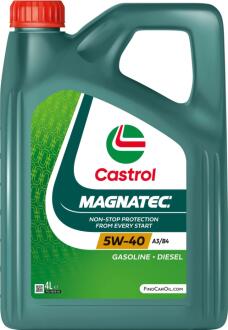 Олива моторна 5W-40 MAGNATEC API SN/CF, ACEA A3/B4, 4л, синт. CASTROL 15F64A