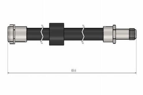 Шланг тормозной передний MB Sprinter, Vito (06-) Cavo C900673A