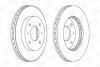 Диск тормозной передний (кратно 2шт.) Volvo S40, V40/Mitsubishi Carisma, Galant, Lancer (98-) CHAMPION 561926CH (фото 2)