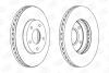 Диск тормозной передний (кратно 2шт.) Nissan Almera (98-06), X-Trail (01-13) CHAMPION 562441CH (фото 2)