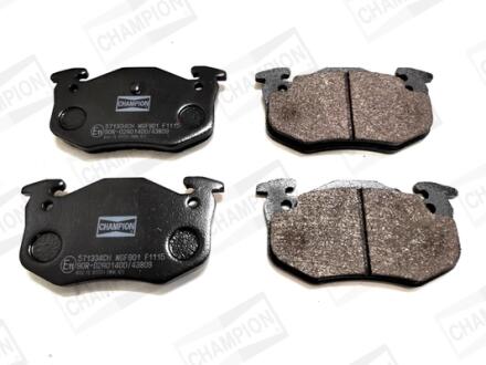 Гальмівні колодки задні Peugeot 106, 205, 206, 306, 309 / Renault Clio, Megane / Citroen Xsara, ZX CHAMPION 571334CH