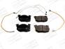 CITROEN Тормозные колодки передние ZX 91-,Peugeot,Renault Clio CHAMPION 571525CH (фото 1)