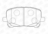 Тормозные колодки передние Toyota Avensis Verso, Matrix CHAMPION 572546CH (фото 1)