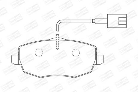 Гальмівні колодки CHAMPION 573211CH