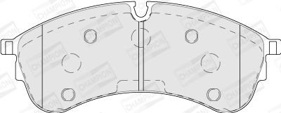 Тормозные колодки передние VW Crafter (09/2016 ->) CHAMPION 573844CH