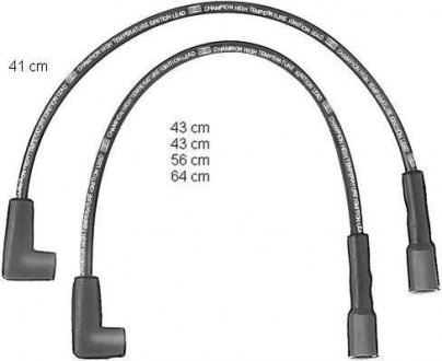 Комплект кабелів запалювання CHAMPION CLS212