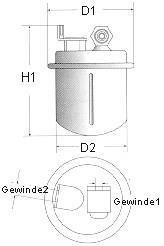 Фильтр топливный CHAMPION L214606