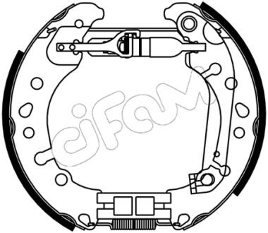 FORD Колодки гальмівні барабанні (Kit premounted) FIESTA VII (HJ, HF) 1.0 EcoBoost CIFAM 151530
