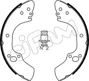 К-кт барабанних колодок OPEL Campo 01- CIFAM 153312