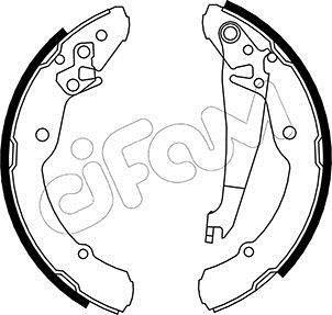 Колодка торм. барабан. SKODA OCTAVIA, VW CADDY I задн. CIFAM 153379