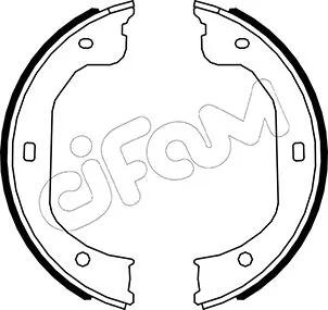 FORD Колодки гальмівні барабан MAVERICK 2.0 01-, 2.3 04-, 3.0 01-, FORD USA, MAZDA CIFAM 153587