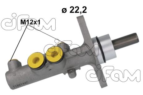 AUDI Головний гальмівний циліндр A1 10-, SEAT IBIZA IV 08- CIFAM 2021186