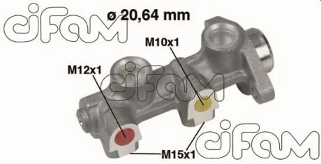 OPEL Головний гальмівний циліндр D20,64mm KADET E 1.2,1.3,1.3I 8/84- CIFAM 202184