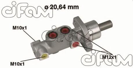 PEUGEOT Головний гальмівний циліндр 306 1.4 97- 20.64 CIFAM 202357