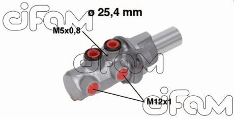 FORD Главный тормозной цилиндр (торм установка Bosch, для авто с ABS) TRANSIT 06-14 CIFAM 202754