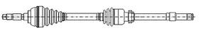 CITROEN Полуось прав. с ABS L=865mm 25/22 зуб. BERLINGO 1.4 i 96-11, XSARA (N0) 1.4 i CIFAM 655218