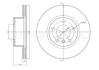 BMW Диск торм.передн. BMW 1(F20) 118I 120I 2010-, 3(F30) 316D-320I 2012- CIFAM 8001367C (фото 1)