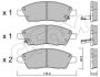NISSAN Тормозные колодки TIIDA 07- CIFAM 82210790 (фото 1)
