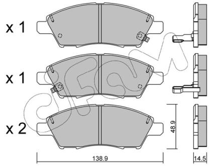 NISSAN Тормозные колодки TIIDA 07- CIFAM 82210790