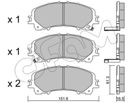 Тормозные колодки пер. QX50/Q70/Q60/Navara/Qashqai/Murano/Pathfinder/Koleos 01- CIFAM 82210820
