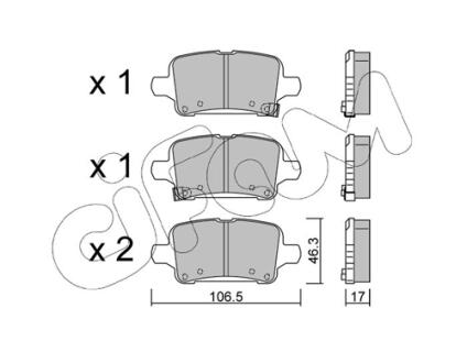 OPEL гальмівний колодки задні INSIGNIA B 17- CIFAM 82211800