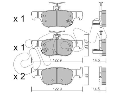 MAZDA Гальмівні колодки задні 3 (BP) 1.5 SKYACTIV-G 18- CIFAM 82212260