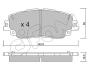 TOYOTA Гальмівні колодки передн. RAV4 V, Camry 17- CIFAM 82212270 (фото 1)