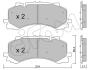 VW Комплект гальмівних колодок передні TOUAREG (CR7, RC8) 3.0 R 4motion 20-, AUDI A6 C8 (4A2) 50 TDI Mild Hybrid quattro 18- CIFAM 82212520 (фото 1)