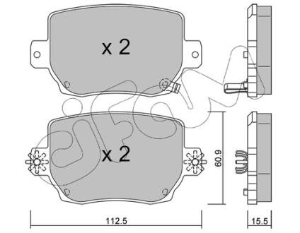 Гальмівні колодки задн. Tesla Model 3/Model Y 18- CIFAM 82213340
