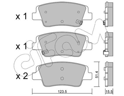 HYUNDAI Комплект гальмівних колодок задні IONIQ 5 (NE) EV 21-, KIA EV6 (CV) 58 21- CIFAM 82213600