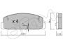 MAZDA Тормозные колодки задние Mazda 6 02-, 323 00-03, 626 99-02, Premacy CIFAM 8223021 (фото 1)