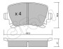 Колодка гальм. диск. AUDI A4, SEAT, SKODA, VW задн. CIFAM 822-553-0 (фото 1)