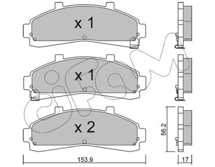 FORD USA Колодки гальмівні передн. EXPLORER 4.0 93- CIFAM 8226830