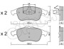 Колодка торм. диск. RENAULT LAGUNA III 2.0-3.0 08- передн. CIFAM 822-803-0 (фото 1)