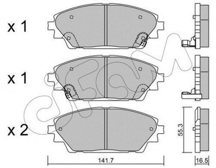 MAZDA Тормозные колодки передн. Mazda 3 13- CIFAM 822-992-0 (фото 1)