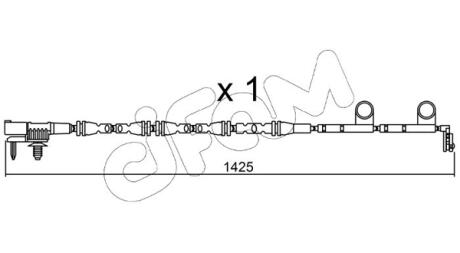 Датчик ABS пер. Range Rover IV 12-/Range Rover Sport 13- CIFAM SU.316