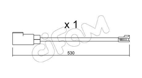 Фото ford датчик зносу гальм. колод. transit 16- CIFAM SU.340 FORD датчик зносу гальм. колод. Transit 16- CIFAM SU.340