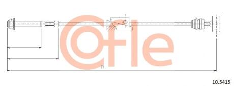 Фото трос ручника COFLE 10.5415 Трос ручника COFLE 10.5415