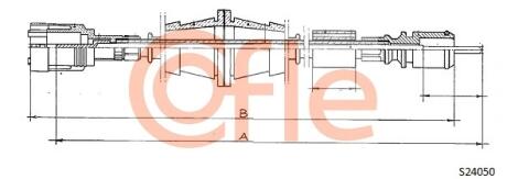Трос спидометра COFLE S24050