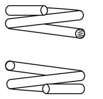Пружина підвіски передня CS Germany 14319541