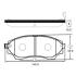 Колодки гальм MAZDA B2500,BT50 2.5CDVI,2.5D 12V 02.12- передн. CTR GK0178 (фото 1)