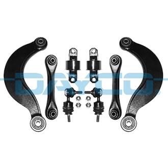 FORD Комплект важелів задня вісь (4 важеля+ 2 с/блока+ кріплення) FOCUS C-MAX (DM2) 1.6 Ti 04-07, TRANSIT V363 Автобус (FAD, FBD) 2.2 TDCi 4x4 13-18 DAYCO KDSS102