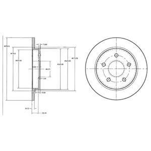 Диск тормозной Delphi BG2332