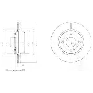 Гальмівний диск Delphi BG4170C